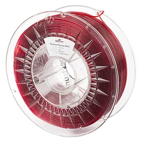 Spectrum 3D filament, Premium PET-G, 1,75 mm, 1000 g, 80050, przezroczysty czerwony